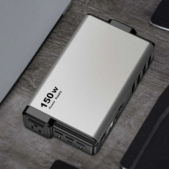 Powerology 32000mAh 150W Mini Power Station With AC Output Grey